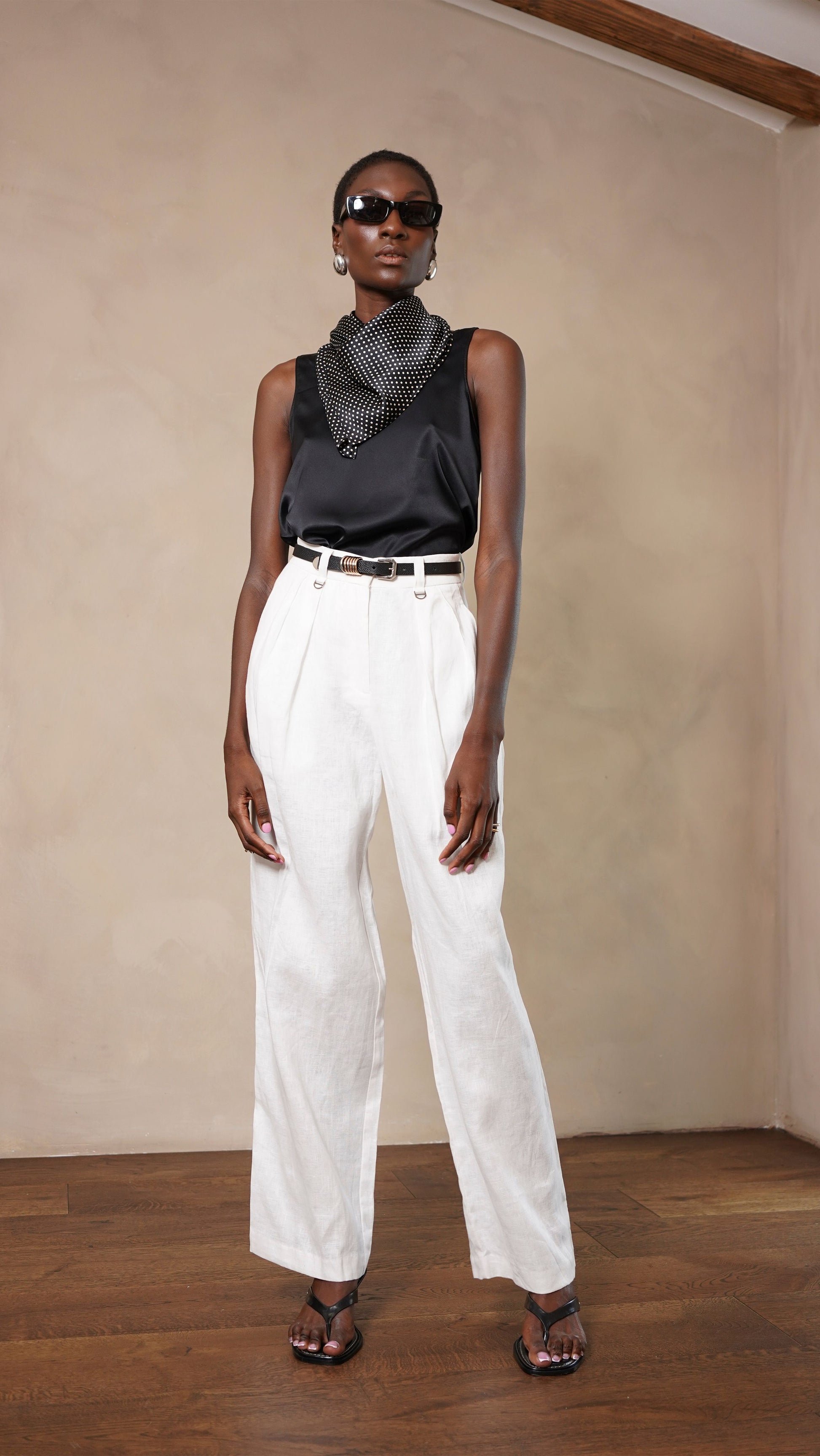 ISOLA SILK CAMI - BLACK Parentezi