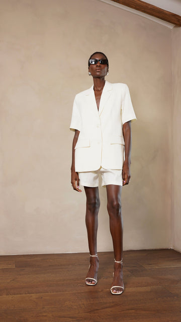 Lele Blazer- Ivory
