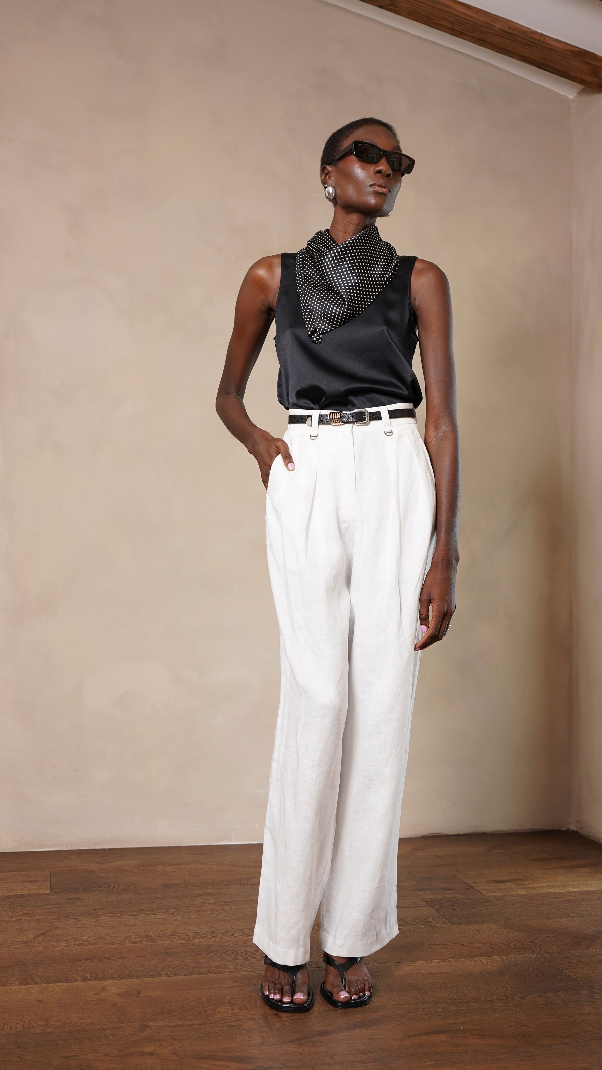 ISOLA SILK CAMI - BLACK Parentezi