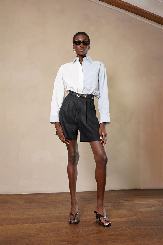 Nina Shirt - White/Blue