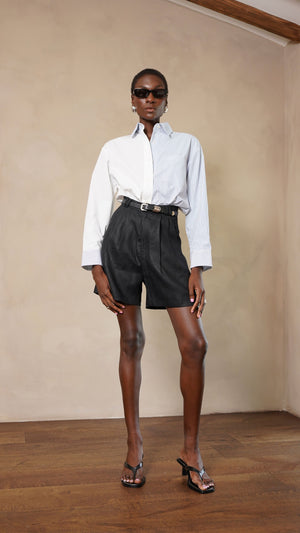 Nina Shirt- White/Blue