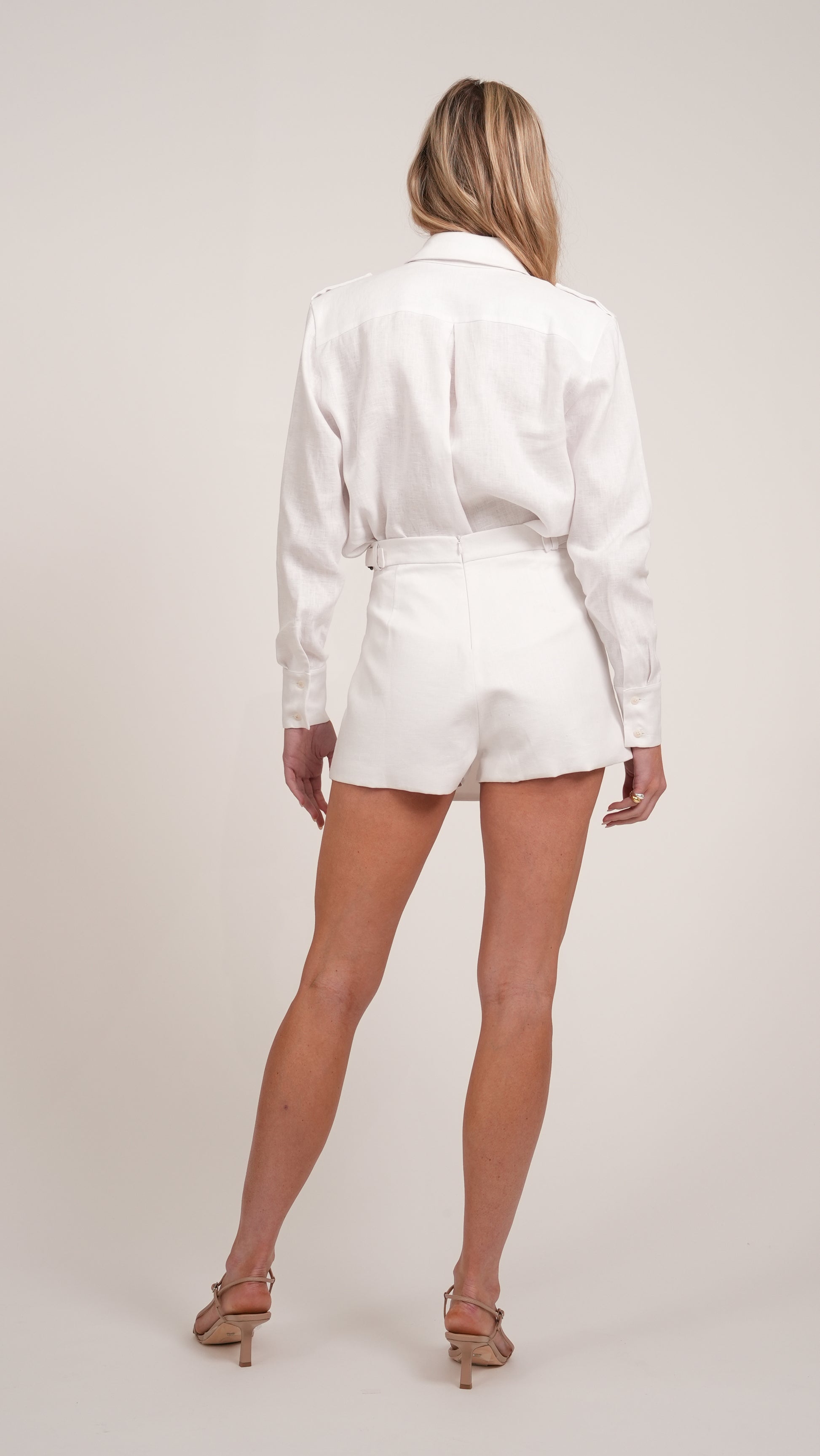 Elodie Linen Top shirt Parentezi