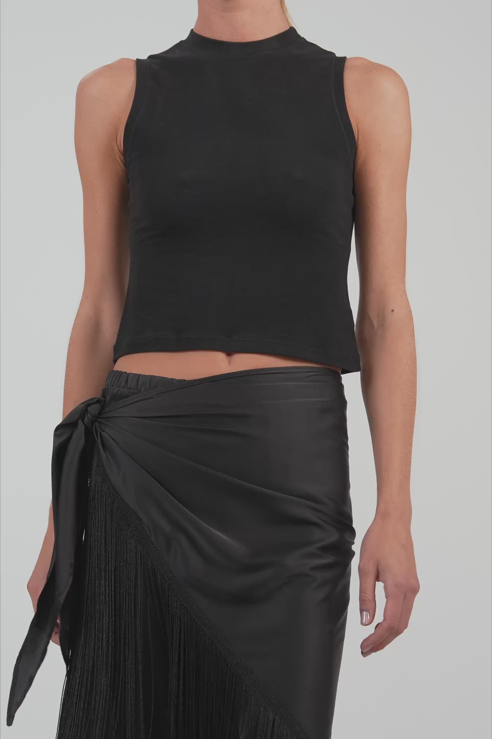 Cannes Fringe Pareo - Black Accessories Parentezi