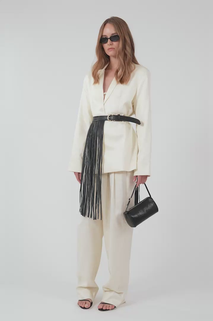 Leather Fringe Belt BOTTOMS Parentezi