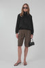 Marlowe Bubble Hem Jacket - Black Tops Parentezi