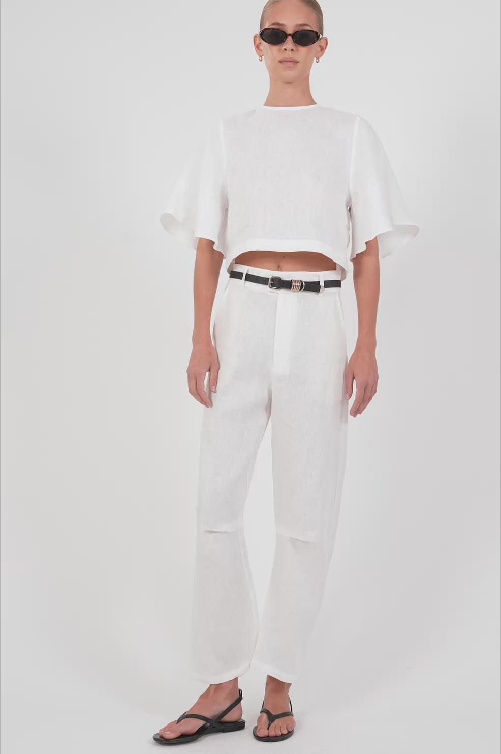 Lainey Linen Top Tops Parentezi