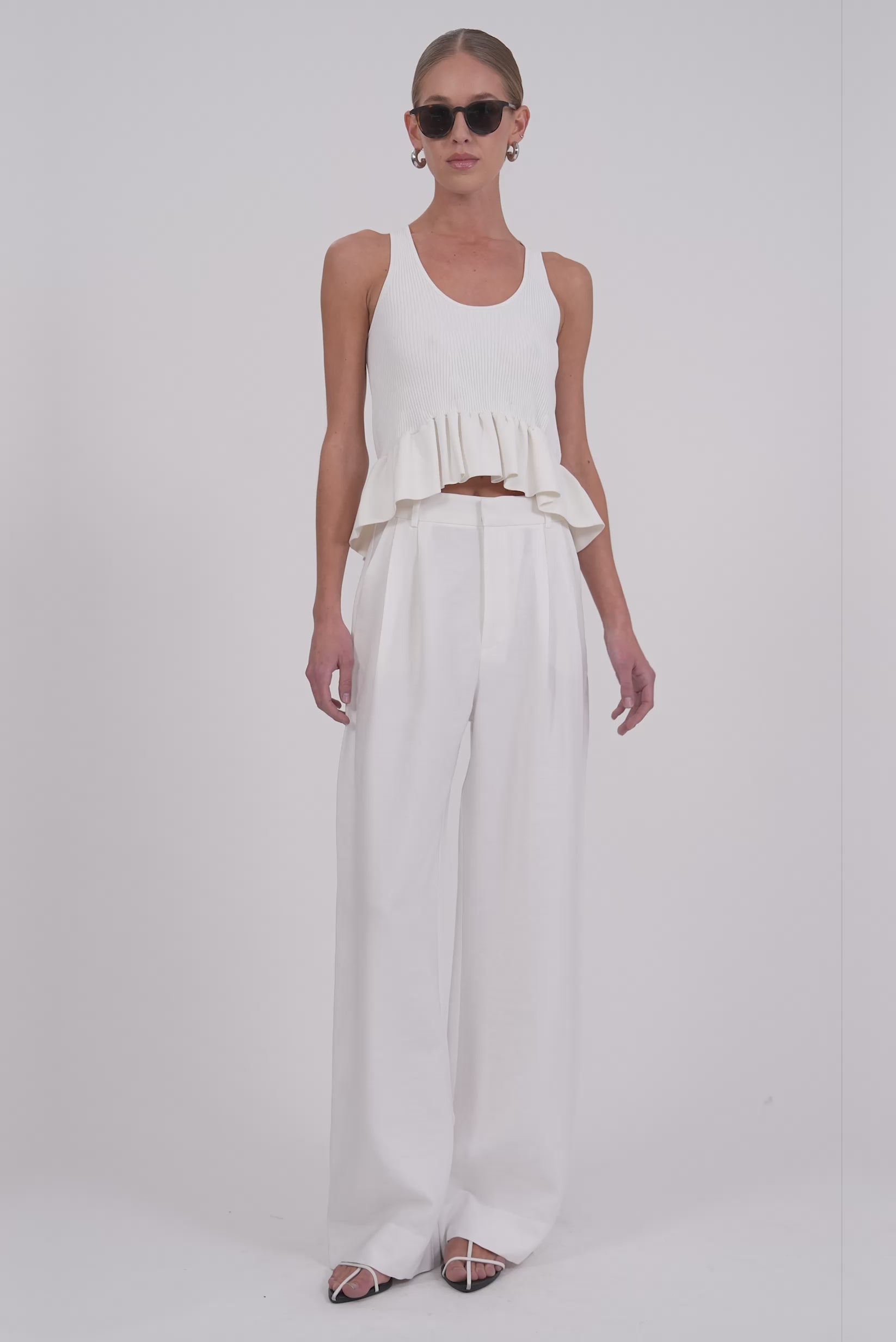 Jackson Pant - White BOTTOMS Parentezi