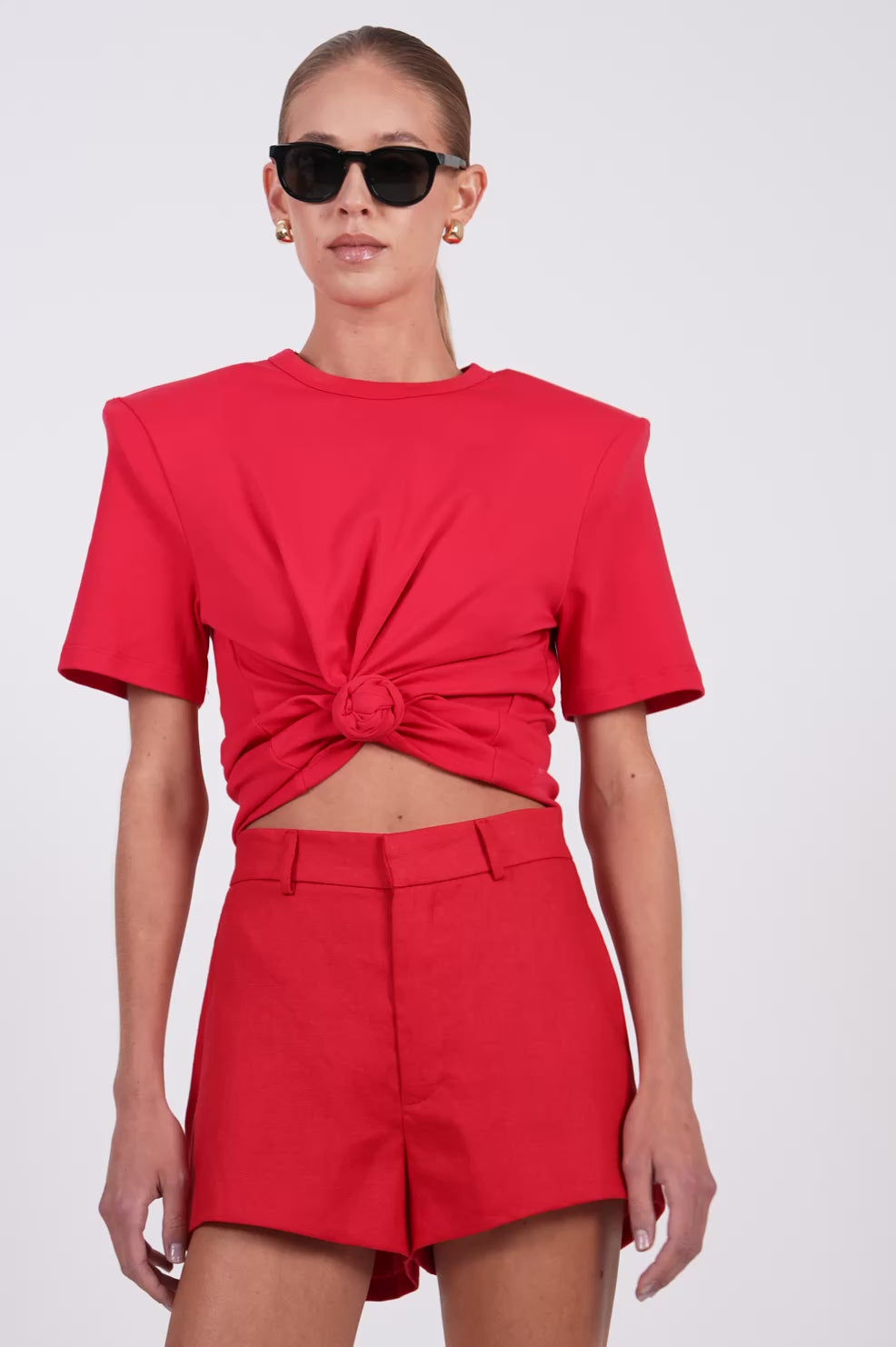 May Knot Tee - Red Tops Parentezi