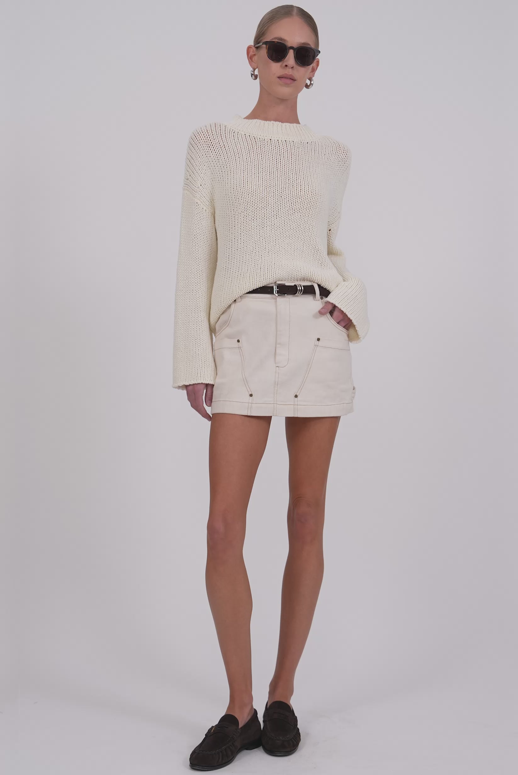 Harper Denim Skirt BOTTOMS Parentezi