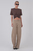 May Knot Tee - Chocolate Tops Parentezi