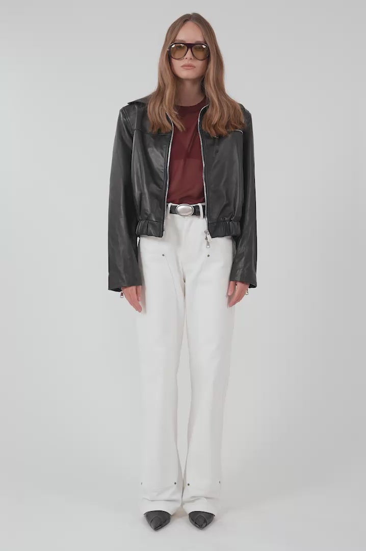 Milano Leather Jacket Tops Parentezi