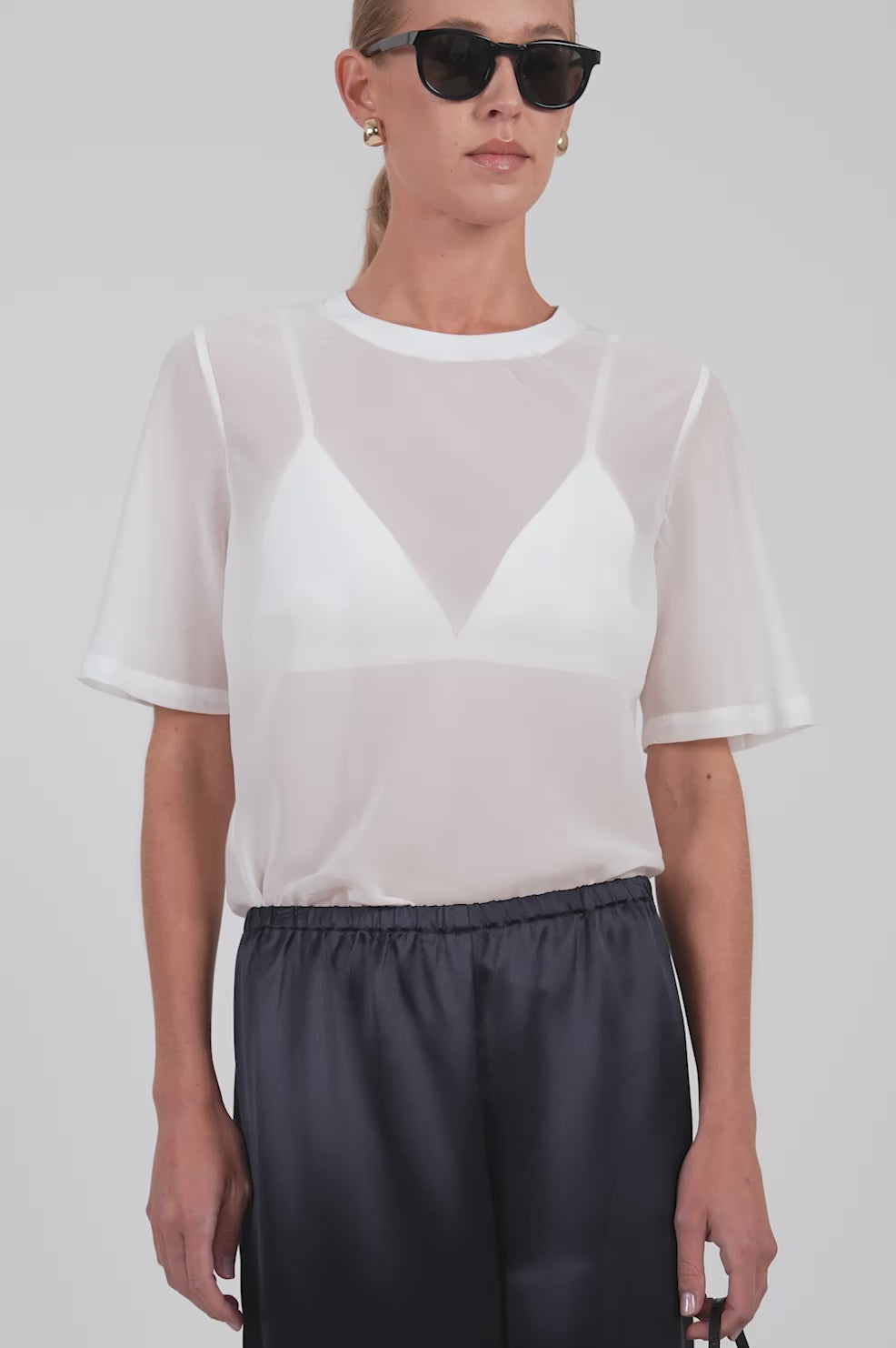 Midnight Satin Pants BOTTOMS Parentezi