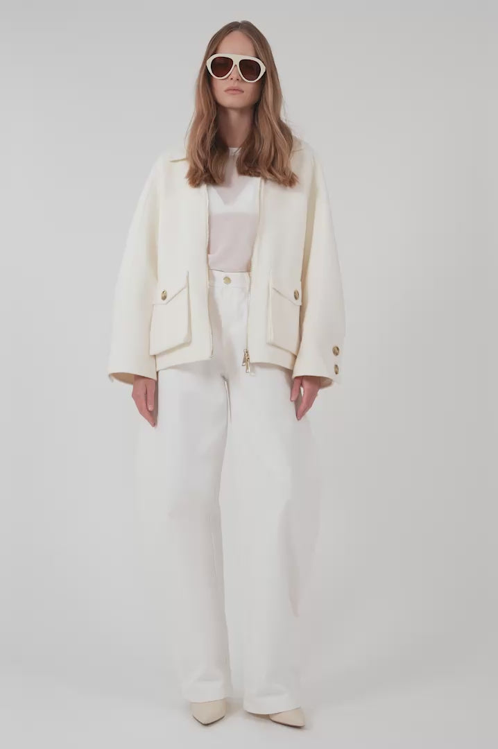 Aspen Fringe Wool Jacket Blazer Parentezi