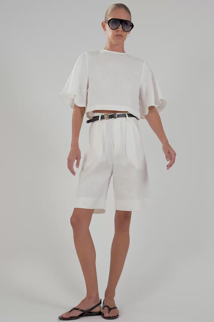 Carla Culottes- Off White BOTTOMS Parentezi