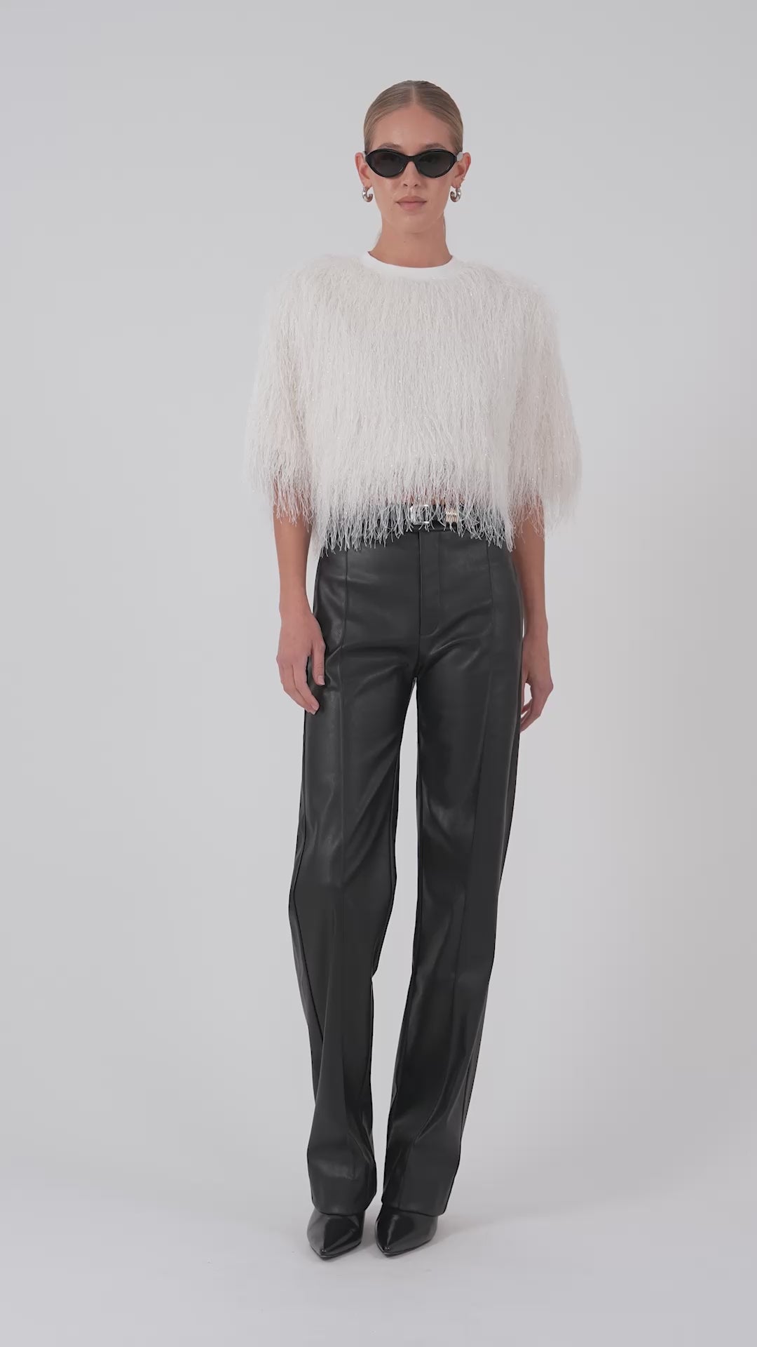 Pauline Vegan Leather Trousers Parentezi