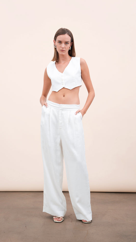 VENICE TROUSERS - WHITE